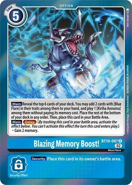 Blazing Memory Boost! [BT10-097] [Revision Pack Cards] (ONLINE ORDER ONLY)