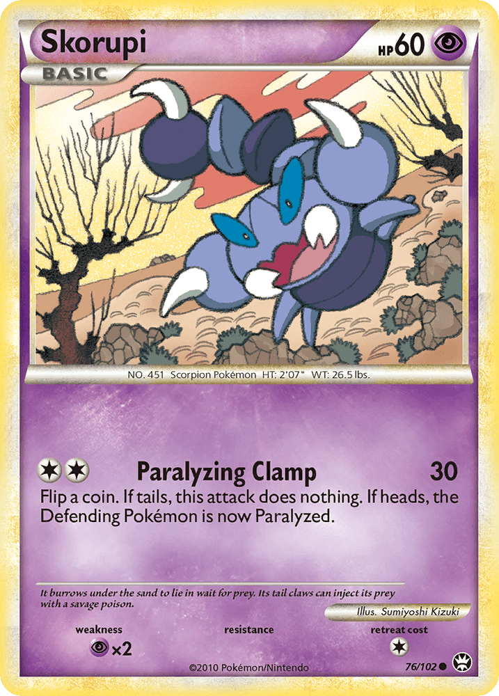 Skorupi (76/102) [HeartGold & SoulSilver: Triumphant] (Online Only)