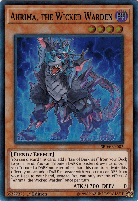 Ahrima, the Wicked Warden [SR06-EN002] Super Rare (ONLINE ORDER ONLY)