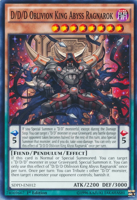 D/D/D Oblivion King Abyss Ragnarok [SDPD-EN012] Common (ONLINE ORDER ONLY)