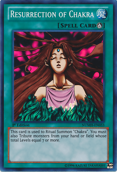 Resurrection of Chakra [NUMH-EN053] Super Rare (ONLINE ORDER ONLY)