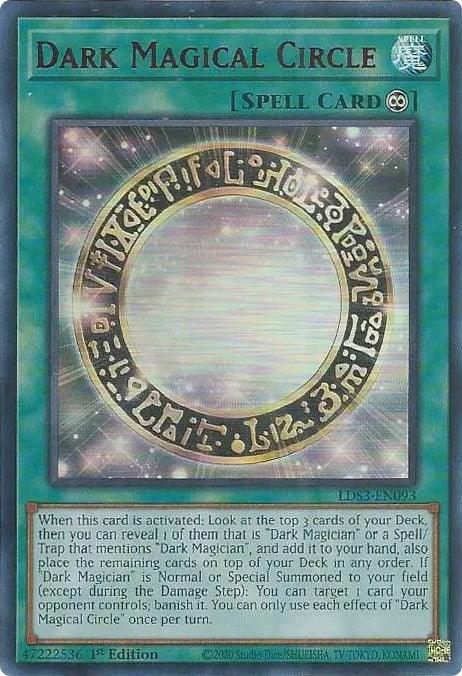 Dark Magical Circle (Red) [LDS3-EN093] Ultra Rare (ONLINE ORDER ONLY)