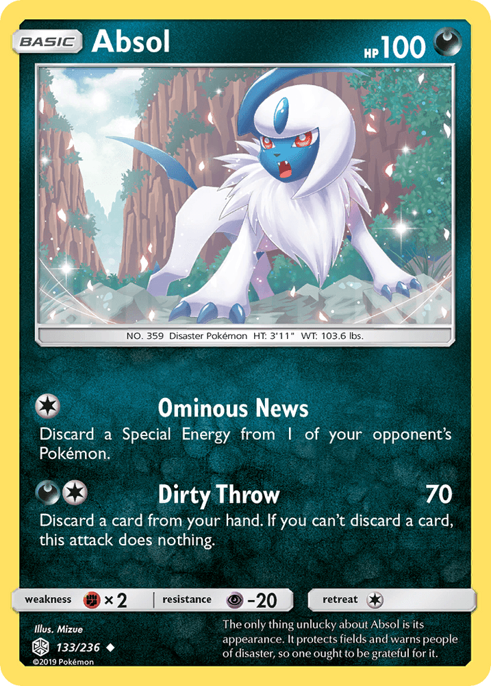 Absol (133/236) [Sun & Moon: Cosmic Eclipse] (Online Only)