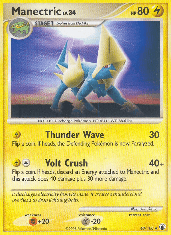 Manectric (40/100) [Diamond & Pearl: Majestic Dawn] (Online Only)