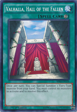 Valhalla, Hall of the Fallen [BP03-EN154] Common (ONLINE ORDER ONLY)