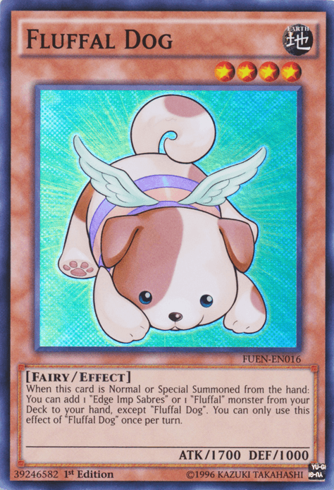 Fluffal Dog [FUEN-EN016] Super Rare (ONLINE ORDER ONLY)