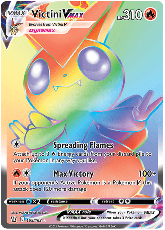 Victini VMAX (165/163) [Sword & Shield: Battle Styles] (Online Only)