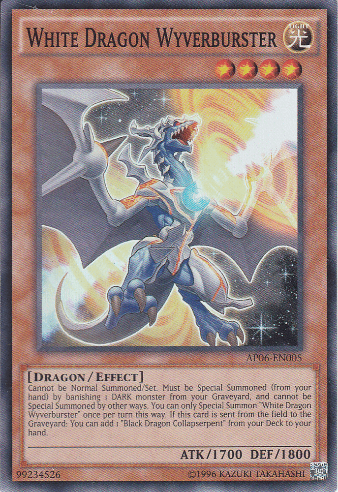 White Dragon Wyverburster [AP06-EN005] Super Rare (ONLINE ORDER ONLY)