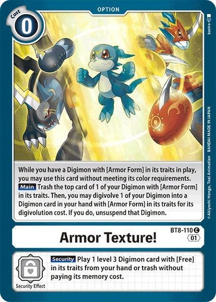 Armor Texture! [BT8-110] [Revision Pack Cards] (ONLINE ORDER ONLY)