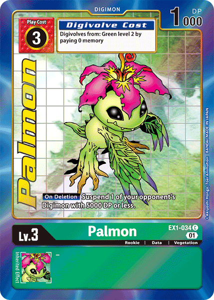 Palmon [EX1-034] (Alternate Art) [Classic Collection] (ONLINE ORDER ONLY)