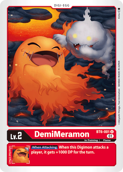 DemiMeramon [BT6-001] [Double Diamond] (ONLINE ORDER ONLY)