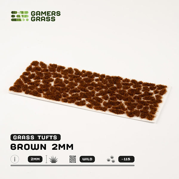 Gamers Grass Tufts: Brown 2mm- Wild (ONLINE ORDER ONLY)