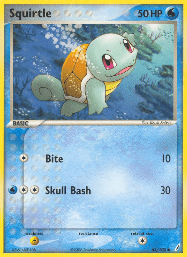 Squirtle (63/100) [EX: Crystal Guardians] (Online Only)