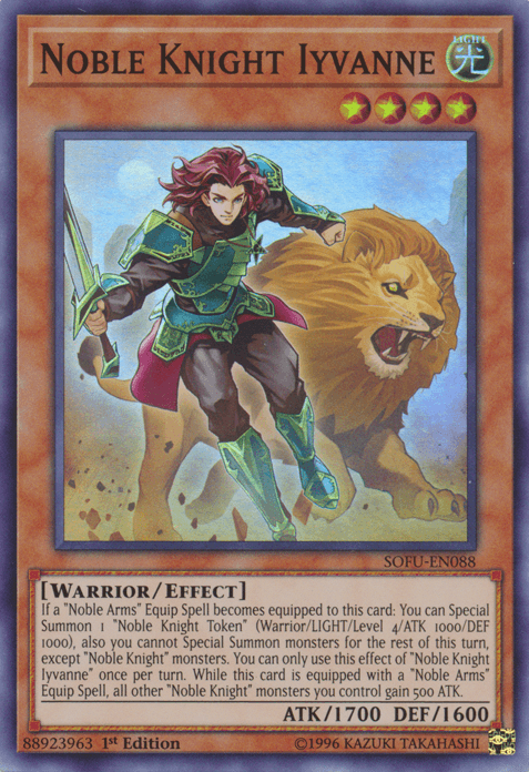 Noble Knight Iyvanne [SOFU-EN088] Super Rare (ONLINE ORDER ONLY)