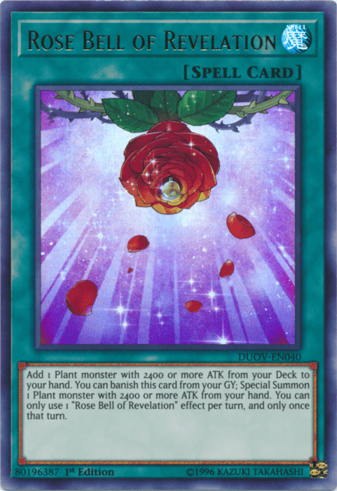 Rose Bell of Revelation [DUOV-EN040] Ultra Rare (ONLINE ORDER ONLY)