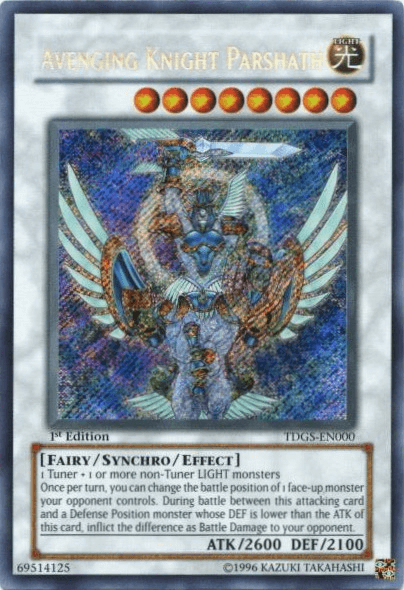 Avenging Knight Parshath [TDGS-EN000] Secret Rare (ONLINE ORDER ONLY)