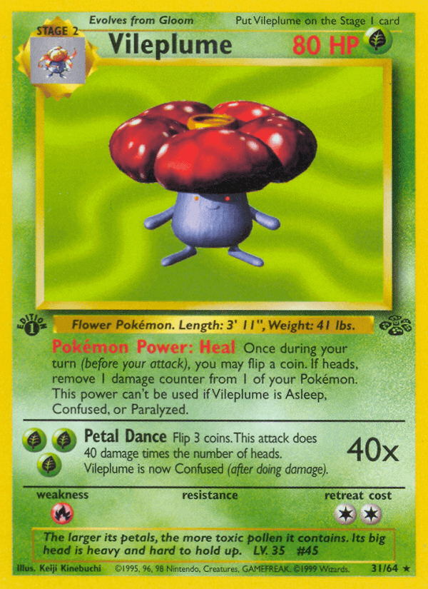 Vileplume (31/64) [Jungle 1st Edition] (Online Only)
