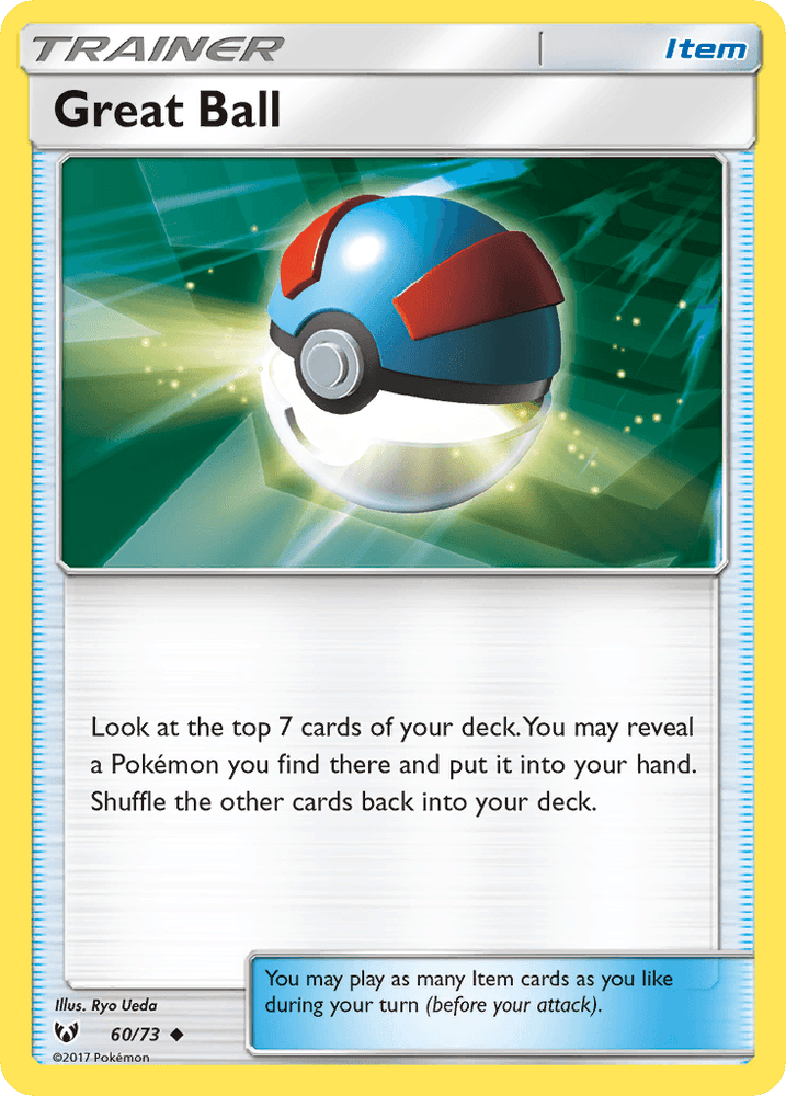 Great Ball (60/73) [Sun & Moon: Shining Legends] (Online Only)