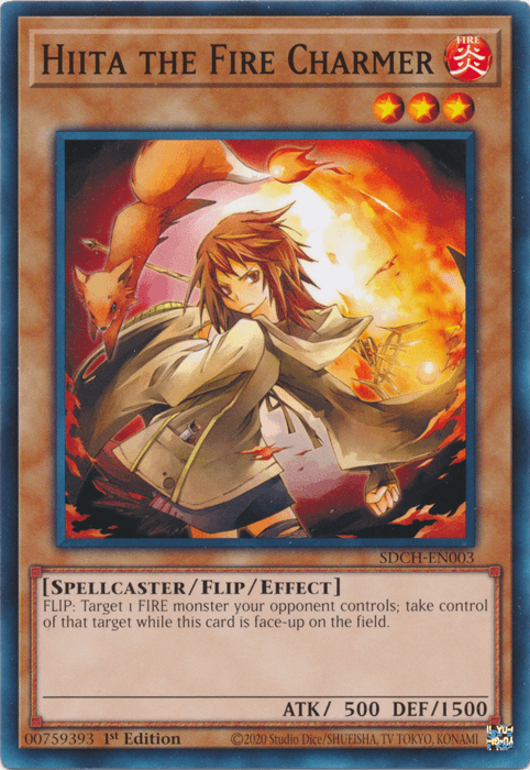 Hiita the Fire Charmer [SDCH-EN003] Common (ONLINE ORDER ONLY)