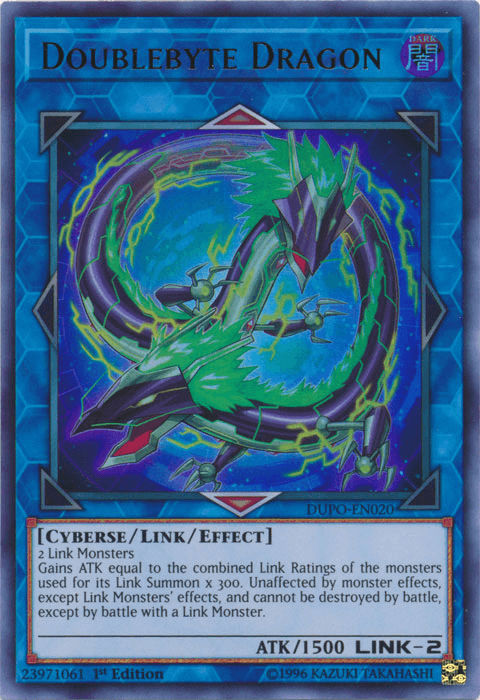 Doublebyte Dragon [DUPO-EN020] Ultra Rare (ONLINE ORDER ONLY)