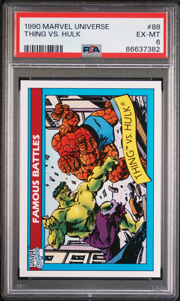 1990 MARVEL UNIVERSE THING VS. HULK  #88 - PSA 6 (Online Order Only)