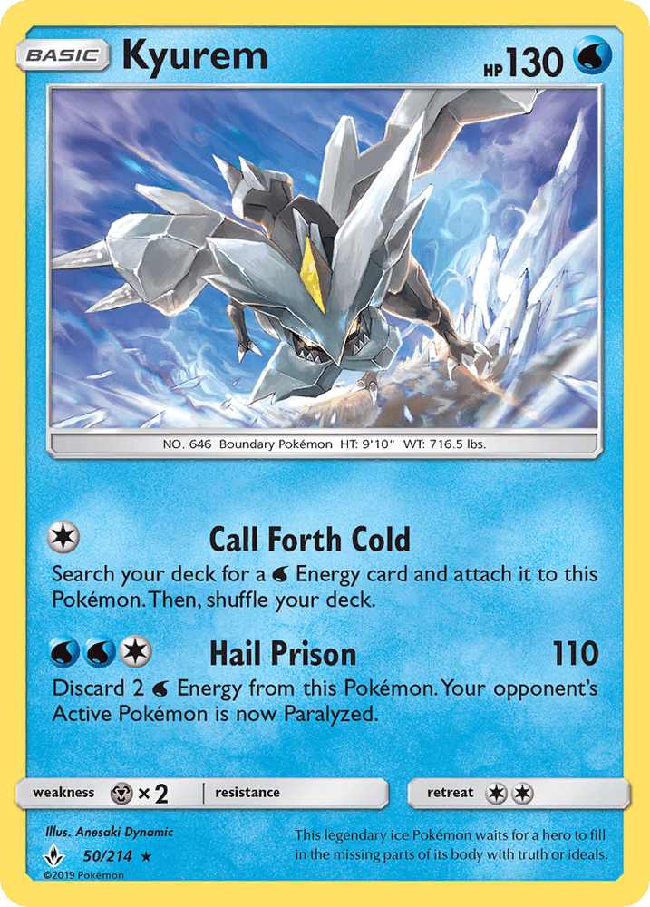 Kyurem (50/214) [Sun & Moon: Unbroken Bonds] (Online Only)