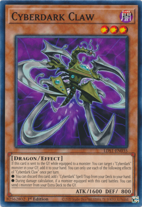 Cyberdark Claw [LDS1-EN035] Common (ONLINE ORDER ONLY)