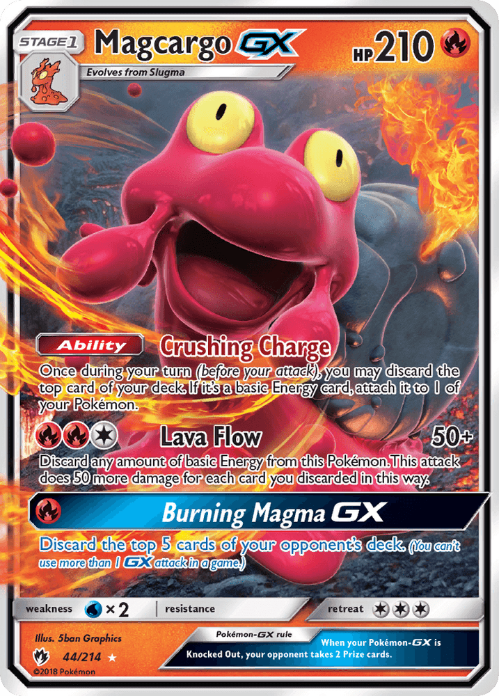 Magcargo GX (44/214) [Sun & Moon: Lost Thunder] (Online Only)