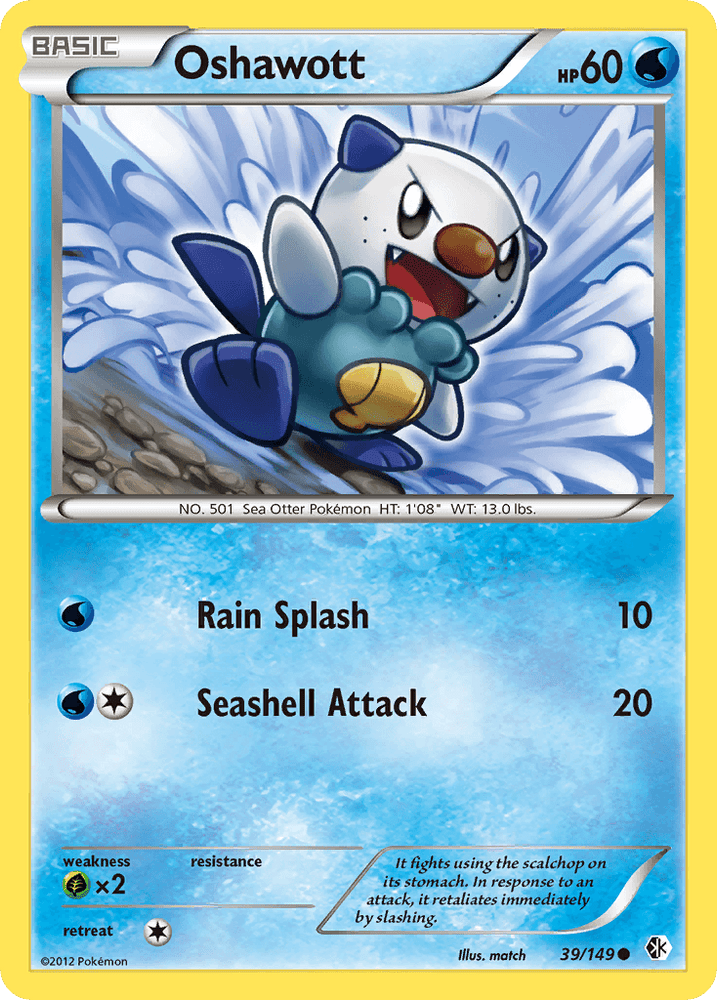 Oshawott (39/149) [Black & White: Boundaries Crossed] (Online Only)