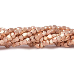 2mm Brushed Faceted Nugget Beads 8 inch 84 pieces (ONLINE ORDER ONLY)