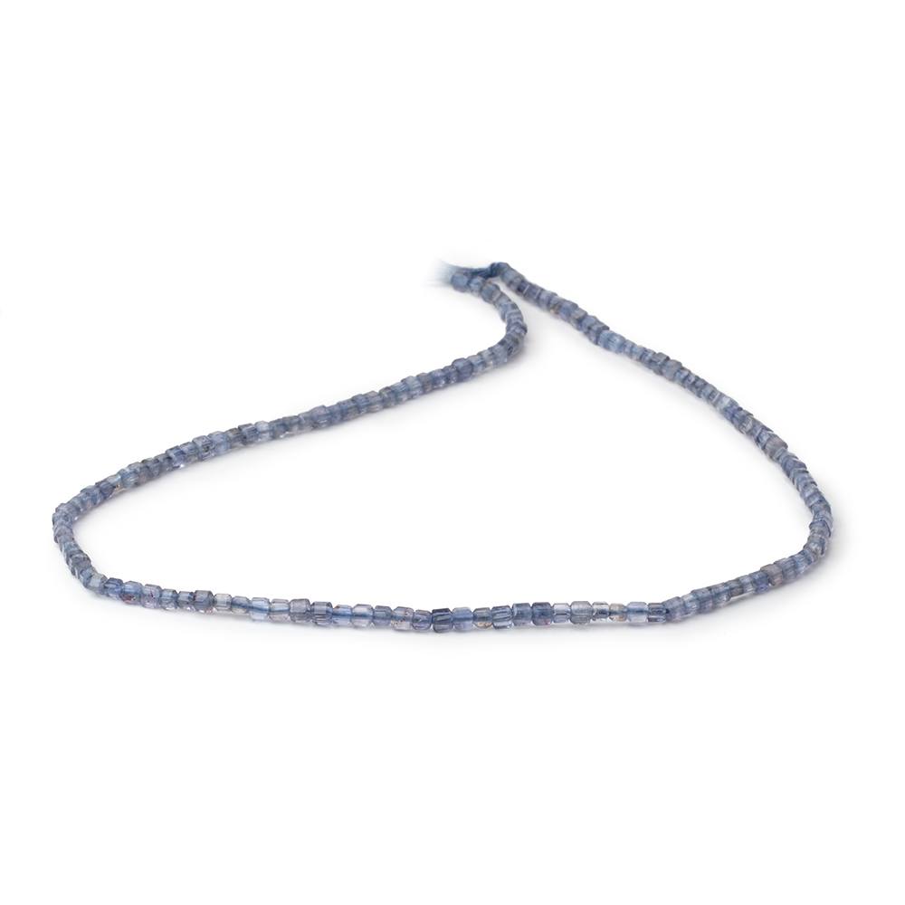2mm Iolite Micro Faceted Cube Beads 12.5 inch 140 pieces A (ONLINE ORDER ONLY)