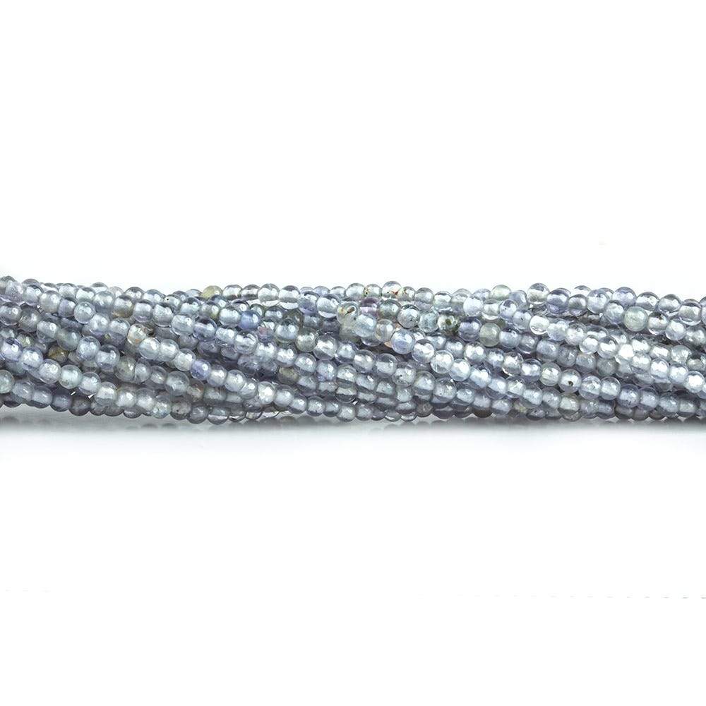 2mm Iolite plain round Beads 13 inch 175 pieces (ONLINE ORDER ONLY)