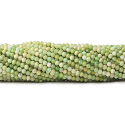 2mm Lemon Chrysoprase microfaceted round beads 13 inch 170 pieces (ONLINE ORDER ONLY)
