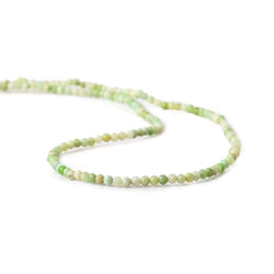 2mm Lemon Chrysoprase microfaceted round beads 13 inch 170 pieces (ONLINE ORDER ONLY)