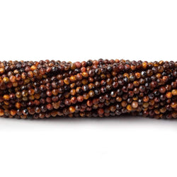 2mm Multi Color Tiger's Eye microfaceted round beads 13 inch 175 pieces (ONLINE ORDER ONLY)