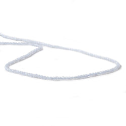 2mm Natural Blue Chalcedony micro-faceted rounds 13 inch 175 beads AAA (ONLINE ORDER ONLY)