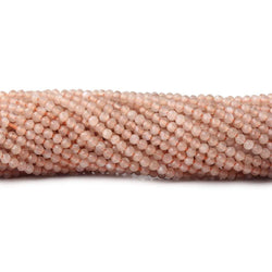 2.2mm Peach Moonstone microfaceted round beads 13 inch 175 pieces (ONLINE ORDER ONLY)
