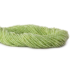 2mm Peridot microfaceted round beads 13 inch 175 pieces