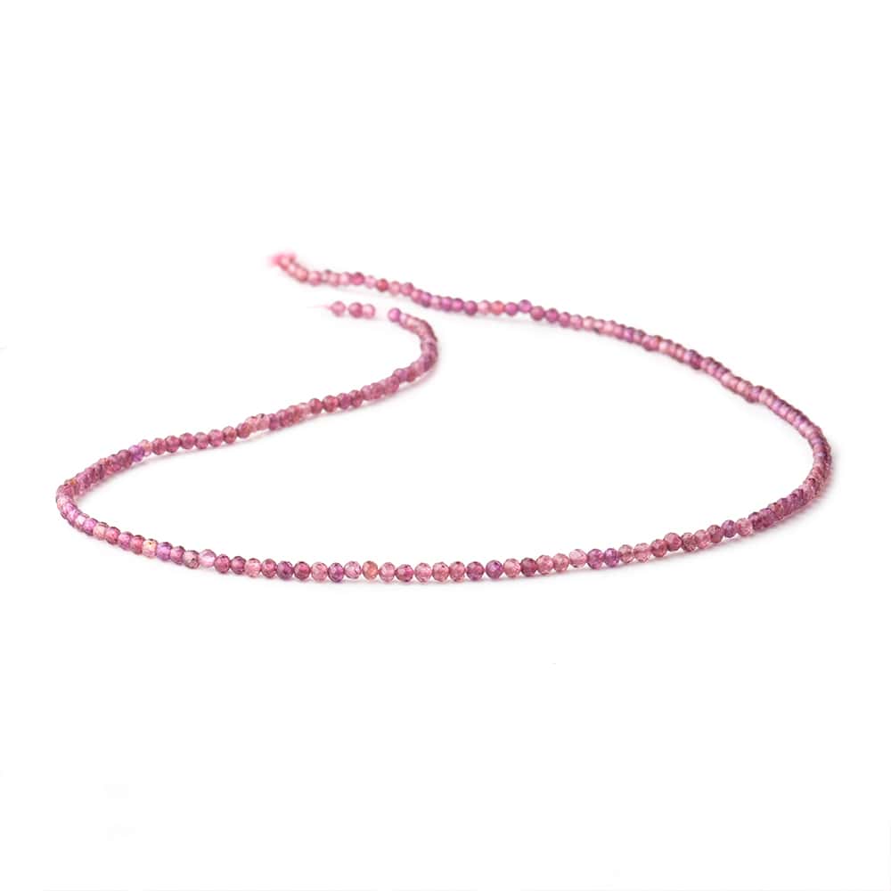 2mm Rhodolite Garnet Micro Faceted Rondelle Beads 13 inch 188 pieces