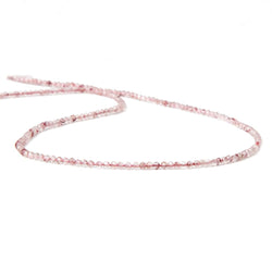 2mm Strawberry Quartz micro-faceted rounds 13 inch 175 beads AAA (ONLINE ORDER ONLY)