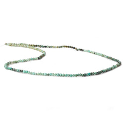 2mm Turquoise micro faceted rondelle beads 13 inch 195 pcs AA