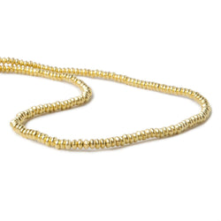 2mm Vermeil Plain Disc 8 inch 168 beads (ONLINE ORDER ONLY)