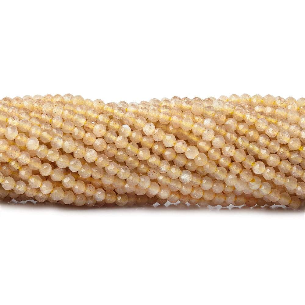 2mm Yellow Aventurine microfaceted round beads 13 inch 175 pieces (ONLINE ORDER ONLY)