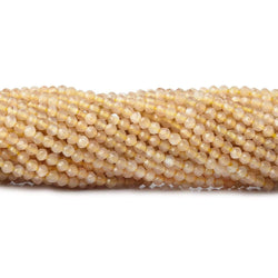 2mm Yellow Aventurine microfaceted round beads 13 inch 175 pieces (ONLINE ORDER ONLY)