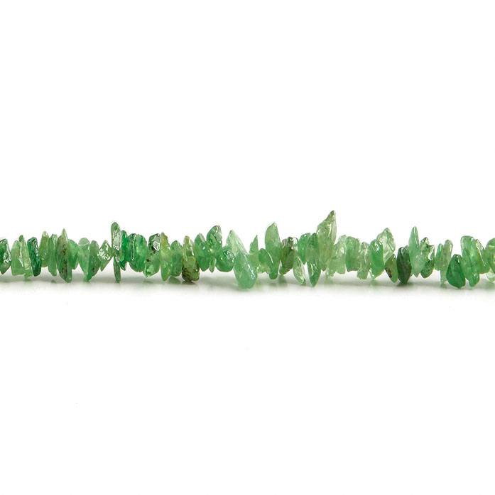 2x2-3x2mm Tsavorite Garnet Chip 18 inch 286 pieces (ONLINE ORDER ONLY)