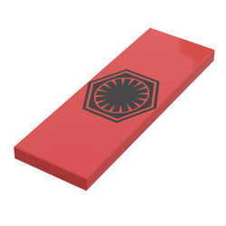 SW FO Faction Banner / Flag - B3 Customs® Printed 2x6 Tile made using LEGO part (Online Order Only)