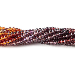 3-3.5mm Multi Gemstone Plain Rondelle Beads 13.5 inch 160 pieces (ONLINE ORDER ONLY)