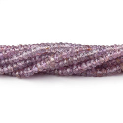 3-3.5mm Purple Spinel faceted rondelles 16 inch 239 beads AA grade