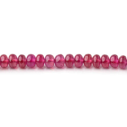 3.2-3.6mm Ruby Plain Rondelle Beads 11 inch 138 pieces (ONLINE ORDER ONLY)