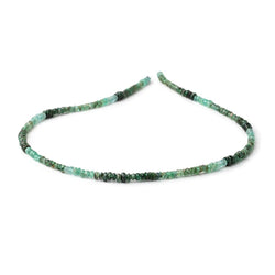 3-3.5mm Shaded Zambian Emerald Faceted Rondelle Beads 15 inch 200 pieces (ONLINE ORDER ONLY)